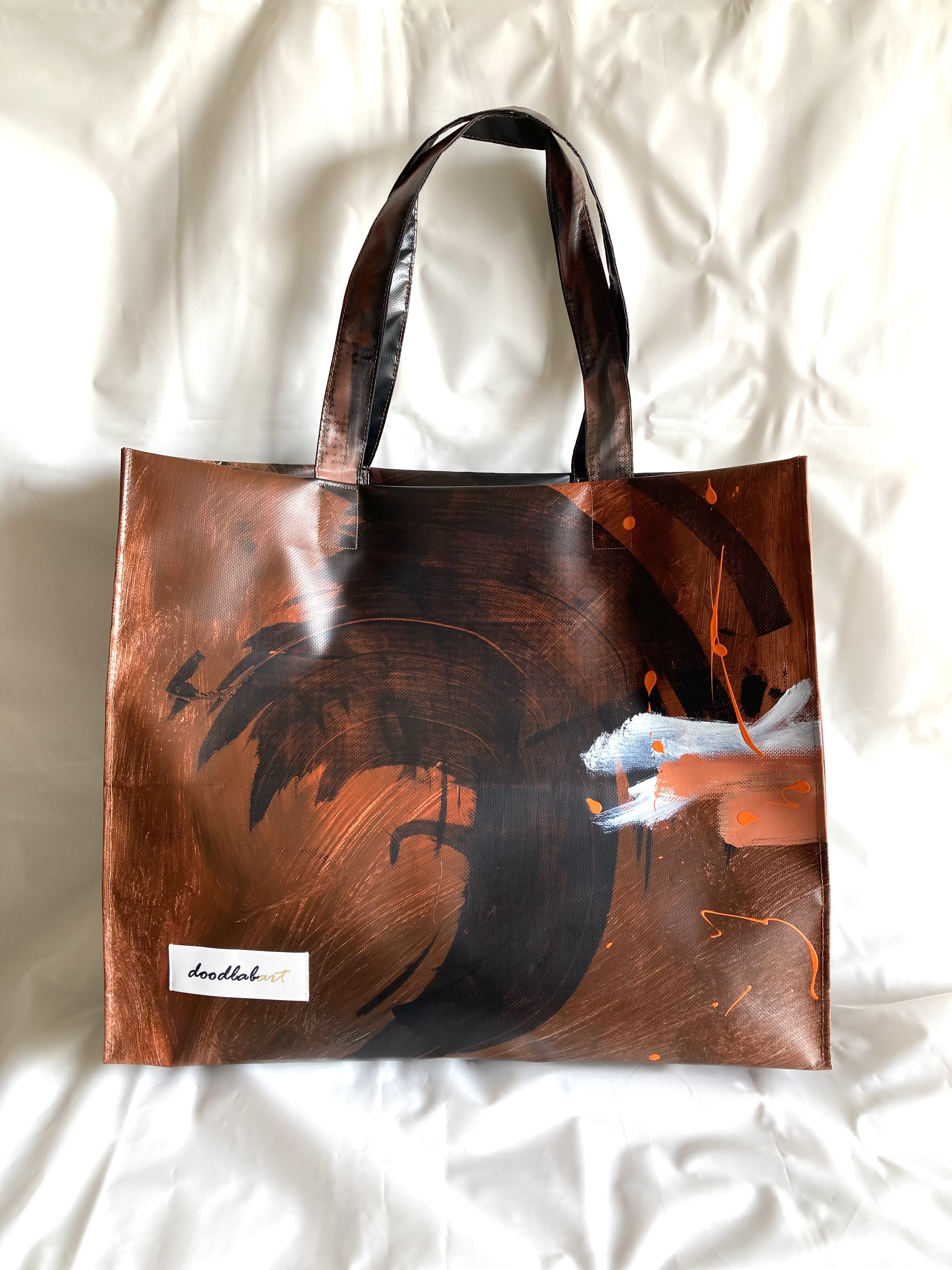 【ペイントトート　肩掛けタイプ　XLサイズ】