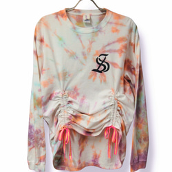 swivelslumdive  warp marble タイダイ染め　絞りlon swivelslumdive warp marble タイダイ染め 絞りlongsleeveT