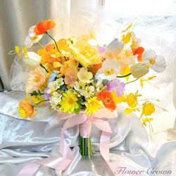 結婚式ウェルカムスペース　高級造花/ブーケ ウェディングウェルカムスペース結婚式前撮りスワッグフラワーブーケ