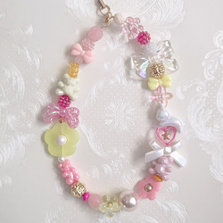 №12 キャンディポップなビーズストラップ ✧ スマホストラップ ✧ ハンドストラップ 2枚目の画像