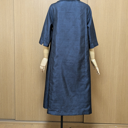 SOLD 着物リメイク ワンピース 大島紬 M〜L ワンピース さら