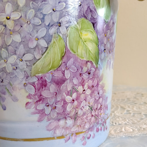 ♡プラント鉢カバー/ワインクーラー（ライラック）高さ20.5cm幅22cm