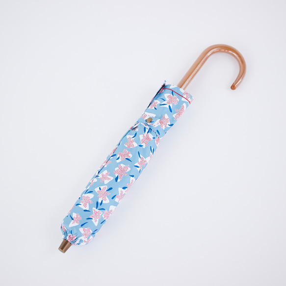 【晴雨兼用】coccaの日傘雨傘 elder flower  刺繍(折りたたみ)《TPS-1252-1》 18枚目の画像