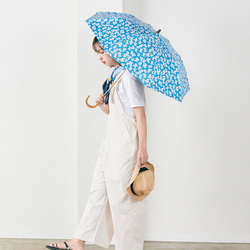【晴雨兼用】coccaの日傘雨傘 elder flower  刺繍(折りたたみ)《TPS-1252-1》 7枚目の画像