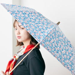 【晴雨兼用】coccaの日傘雨傘 elder flower  刺繍(折りたたみ)《TPS-1252-1》 4枚目の画像