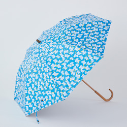 【晴雨兼用】coccaの日傘雨傘 elder flower  刺繍(折りたたみ)《TPS-1252-1》 12枚目の画像