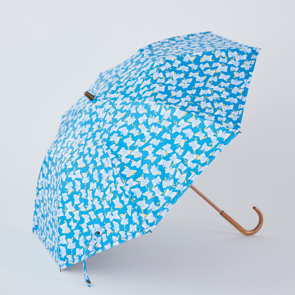 【晴雨兼用】coccaの日傘雨傘 elder flower  刺繍(折りたたみ)《TPS-1252-1》 12枚目の画像