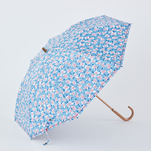 【晴雨兼用】coccaの日傘雨傘 elder flower  刺繍(折りたたみ)《TPS-1252-1》 11枚目の画像