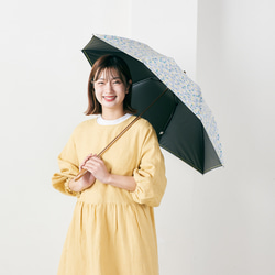 【晴雨兼用】coccaの日傘雨傘 elder flower  刺繍(折りたたみ)《TPS-1252-1》 2枚目の画像