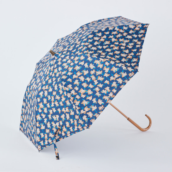 【晴雨兼用】coccaの日傘雨傘 elder flower  刺繍(折りたたみ)《TPS-1252-1》 13枚目の画像