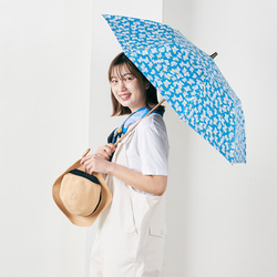 【晴雨兼用】coccaの日傘雨傘 elder flower  刺繍(折りたたみ)《TPS-1252-1》 6枚目の画像