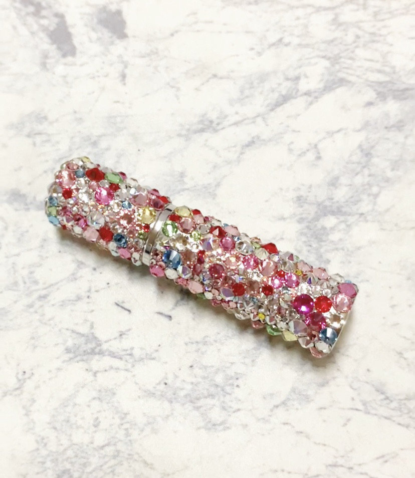 【新作】キラキラ際立つ豪華な全面デコアトマイザー　香水入れ