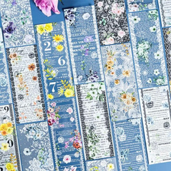 マスキングテープ 和紙 英字 筆記体 装飾 コラージュ素材 海外マステ