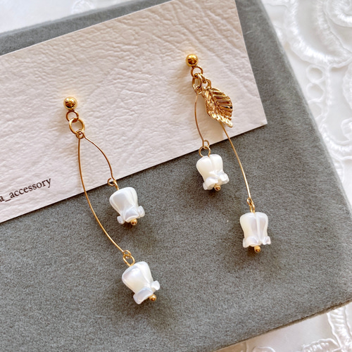 ☆SALE】タンザナイトの螺旋ピアス・イヤリング変更可・14kgf