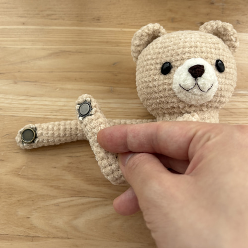 受注制作】くまのカーテンタッセル あみぐるみ くま カーテンタッセル