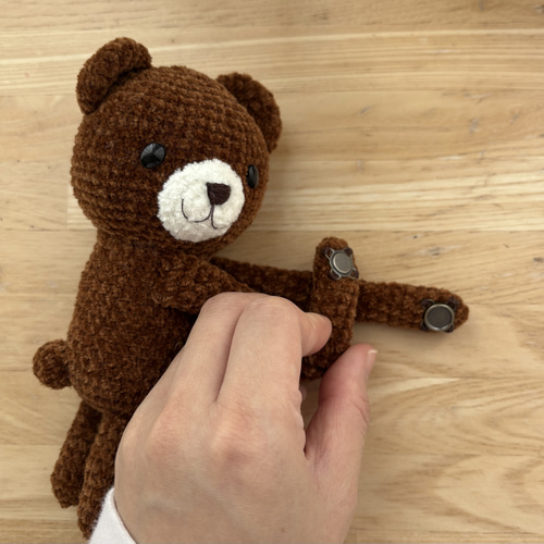 受注制作】くまのカーテンタッセル あみぐるみ くま カーテンタッセル