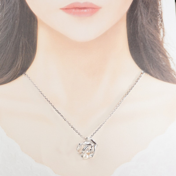 silver あこや真珠 ペンダントトップ 1枚目の画像
