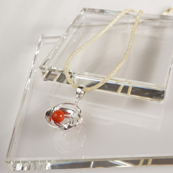 silver 珊瑚 ペンダントトップ 7枚目の画像