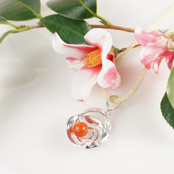 silver 珊瑚 ペンダントトップ 8枚目の画像