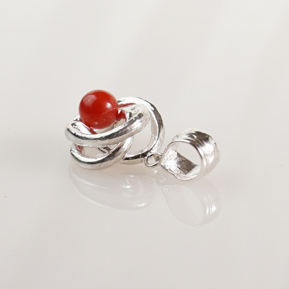 silver 珊瑚 ペンダントトップ 7枚目の画像