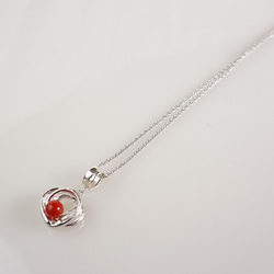 silver 珊瑚 ペンダントトップ 10枚目の画像