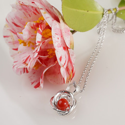 silver 珊瑚 ペンダントトップ 1枚目の画像