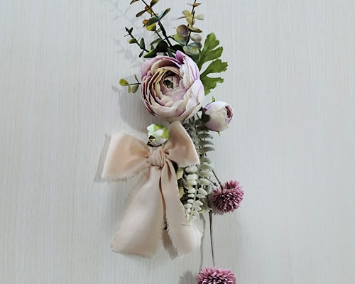 造花】インテリアフラワー 2WAY 置き飾り・壁掛け アートフラワー