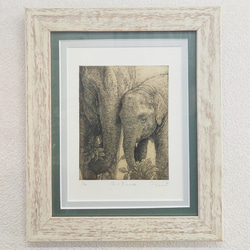 超大型銅版画（象の図 幅160cm・高さ94cm） 超大型銅版画（象