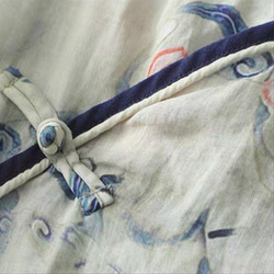 コットンリネンワンピース、コットンワンピース、夏のワンピース、春のワンピース、エレガントワンピース、ロング丈ワンピース、 2枚目の画像