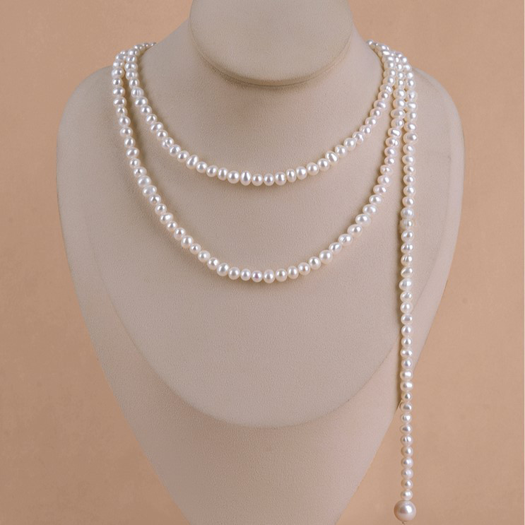 5-6mm淡水パールのネックレス　真珠　淡水真珠 淡水パール  6月誕生石 ブライダル ウェディング 結婚式