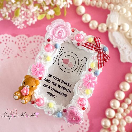 ホイップデコ 硬質トレカケース チェキ くま 花 カラフル ポップ