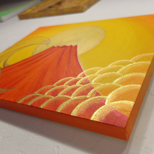 ぷうあ絵画５点 ✨朱龍と天女✨No.5【開運•風水•絵画風•ヒーリングアート