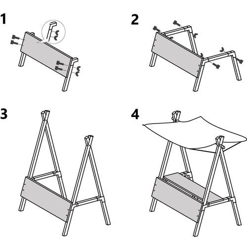 組立式マルシェ屋台＜メイドイン滋賀ver.＞｜簡単5分で組み立て