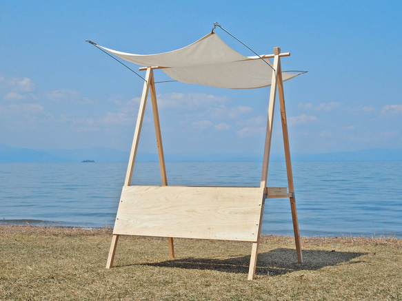 持ち家の庭などに出店出来る！マルシェも！組み立て簡単！移動式屋台店舗　即営業可能 持ち家の庭などに出店出来る！マルシェも！組み立て簡単！移動式