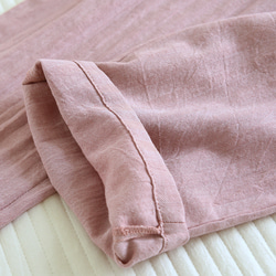 レディースパジャマパンツピンク色100%綿肌に優しい ズボン春夏秋寝巻き　薄手 8枚目の画像