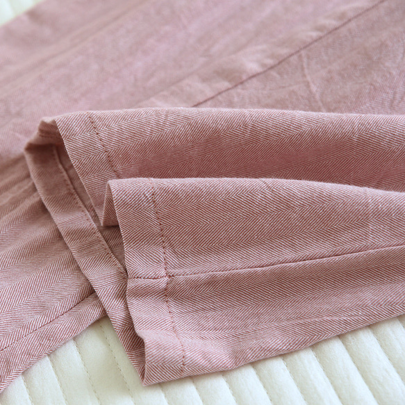 レディースパジャマパンツピンク色100%綿肌に優しい ズボン春夏秋寝巻き　薄手 7枚目の画像