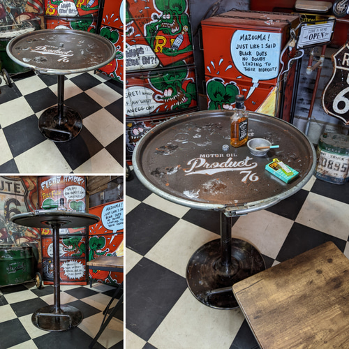 インダストリアルインテリア ガレージテーブル コーヒーテーブル M