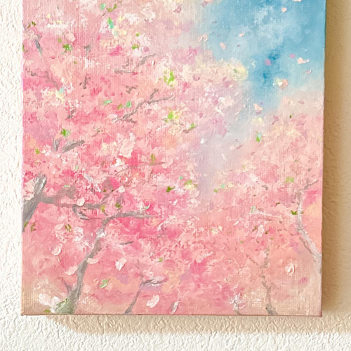 果樹　アクリルオイルパステル画　サイズWF0 アート アート 果樹　アクリルオイルパステル画　サイズWF0