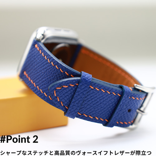 MODIGI アップルウォッチ10 レザーバンド 本革ベルト 46mm Apple