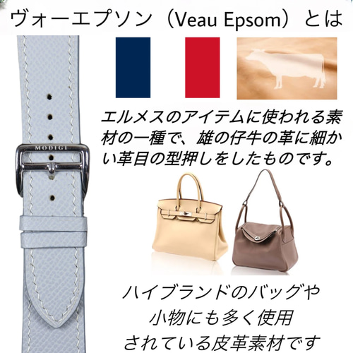 MODIGI アップルウォッチ10 レザーバンド 本革ベルト 46mm Apple