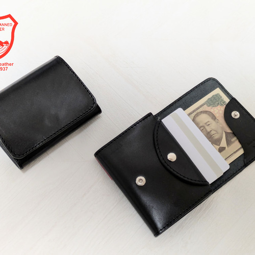 選べる5色 BOXなしクリックポスト発送で激安 栃木レザー 二つ折り財布