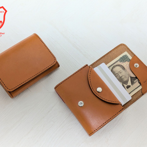 選べる5色 BOXなしクリックポスト発送で激安 栃木レザー 二つ折り財布