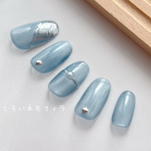 シンプル ちゅるん マグネットネイル ネイルチップ シンプル 上品 大人