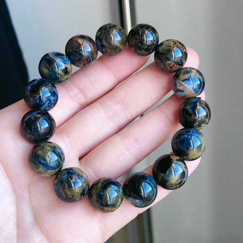 天然無処理 ピーターサイト ブレスレット 14mm ブレスレット 天然石屋