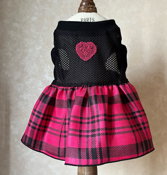 犬服ハンドメイド.メッシュニット確認用 MD-001-D 型紙-犬服-タンク