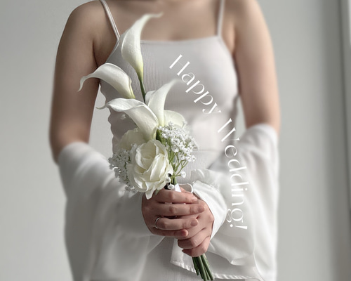 アーティフィシャルフラワーブーケ ウェディングブーケ クラッチブーケ