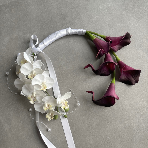 アーティフィシャルフラワーブーケ ウェディングブーケ バレリーナ