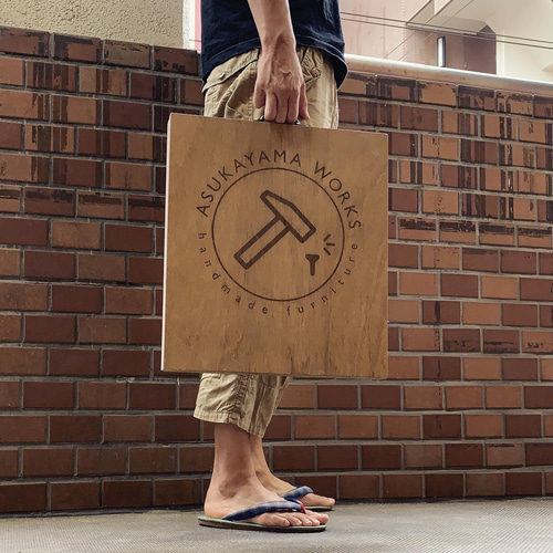 低くて重いA型看板（バニラホワイト） 表札・ネームプレート