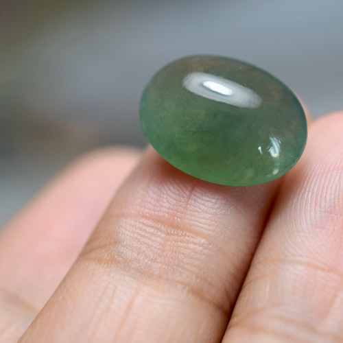 RS10-47 大粒 暗緑 宝石質 ミャンマー産 天然 A貨 本翡翠 ルース 硬玉