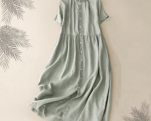 BRIEFING ミントグリーン 半袖ワンピース d485e6dfd09bf000b45543a2ffb8ad